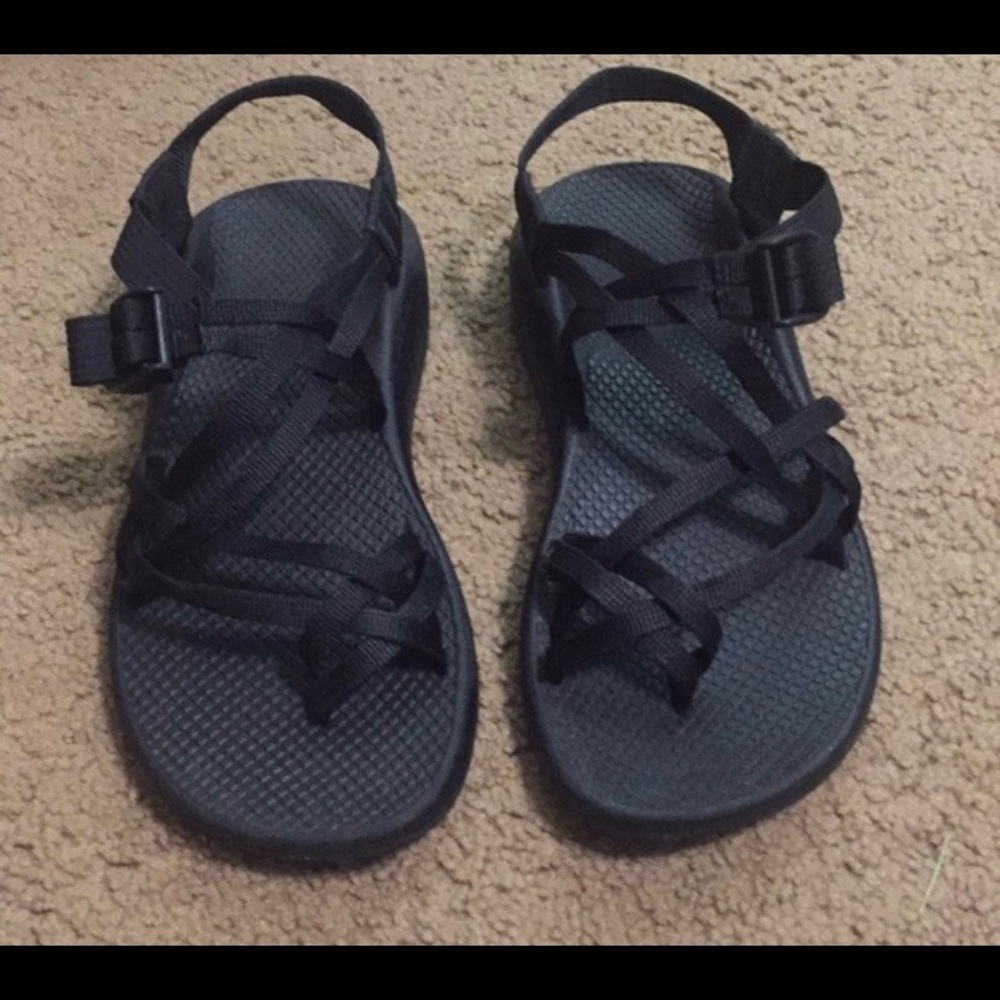 Black scrappy chacos